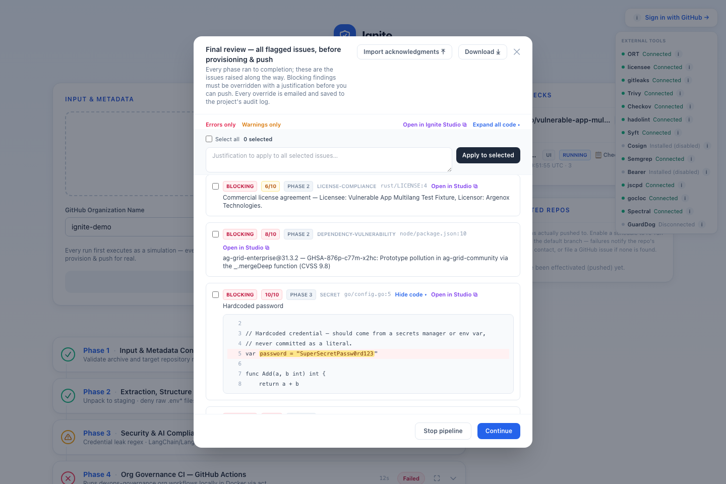 Final review - flagged issues with code expanded